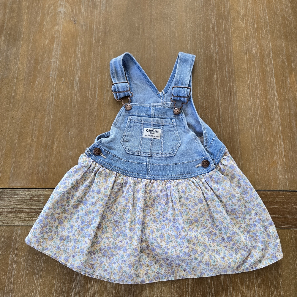 OshKosh B'gosh Blue Denim Floral Dress